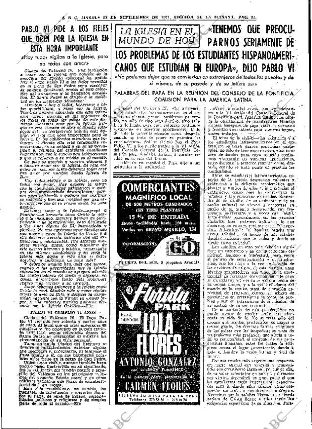 ABC MADRID 28-09-1971 página 27