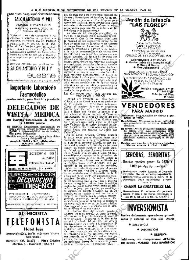 ABC MADRID 28-09-1971 página 28