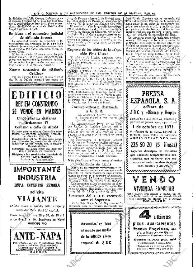 ABC MADRID 28-09-1971 página 44