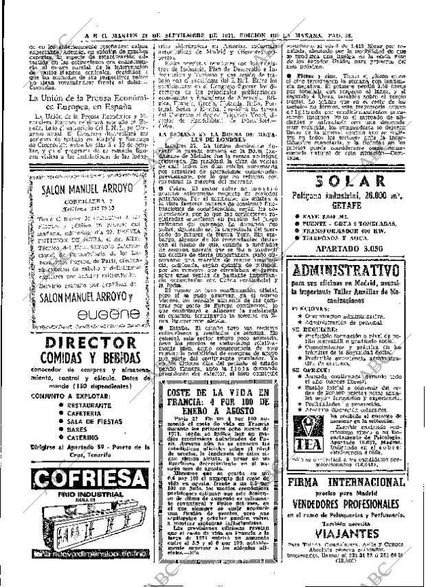 ABC MADRID 28-09-1971 página 58