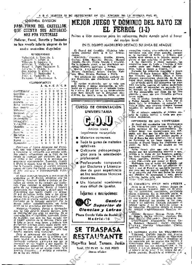 ABC MADRID 28-09-1971 página 67