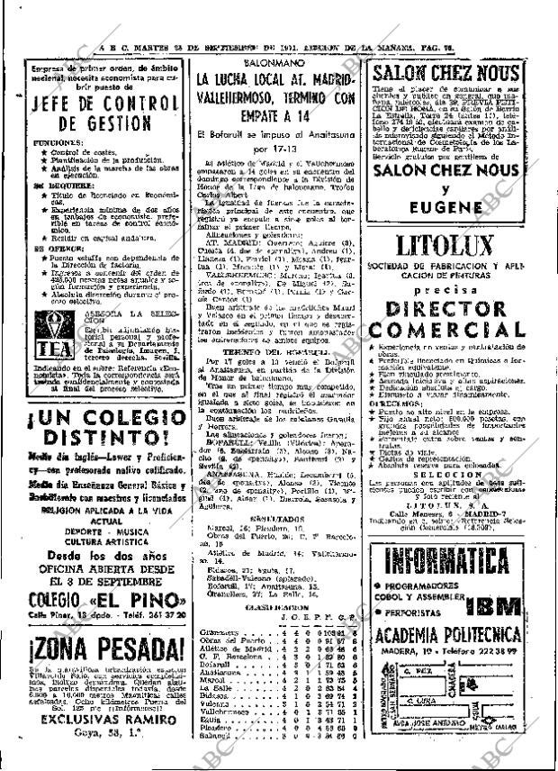 ABC MADRID 28-09-1971 página 70