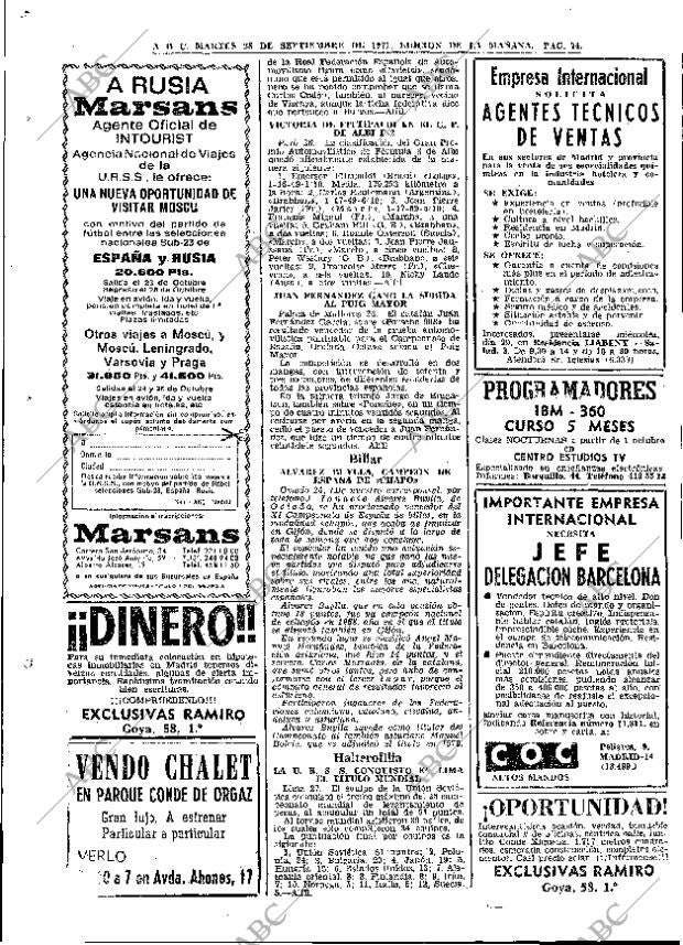 ABC MADRID 28-09-1971 página 74