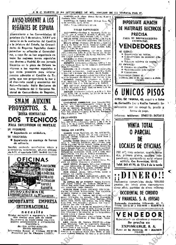ABC MADRID 28-09-1971 página 87