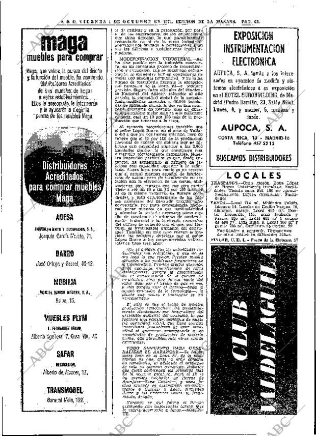 ABC MADRID 01-10-1971 página 62