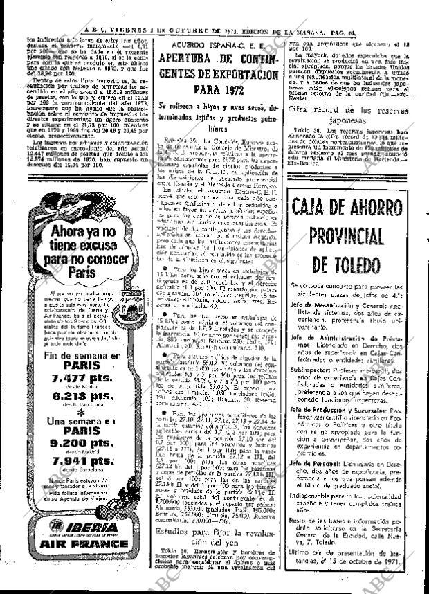ABC MADRID 01-10-1971 página 64