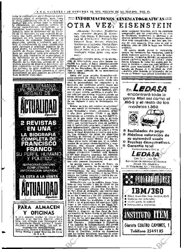 ABC MADRID 01-10-1971 página 82