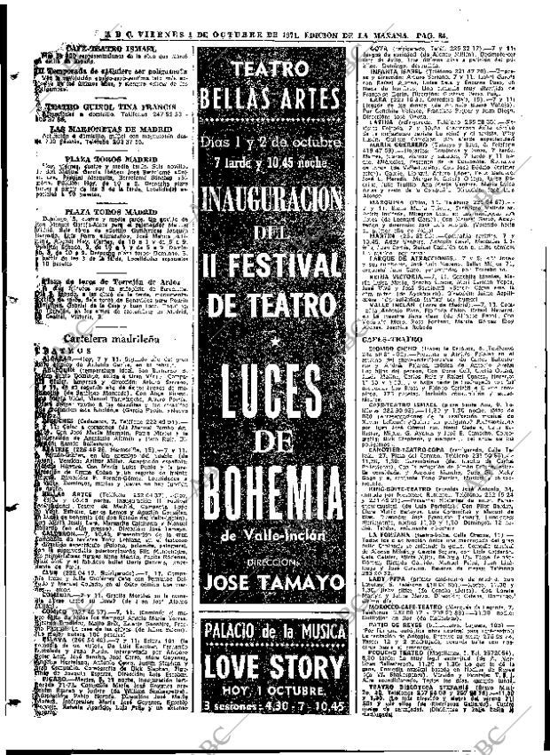 ABC MADRID 01-10-1971 página 84