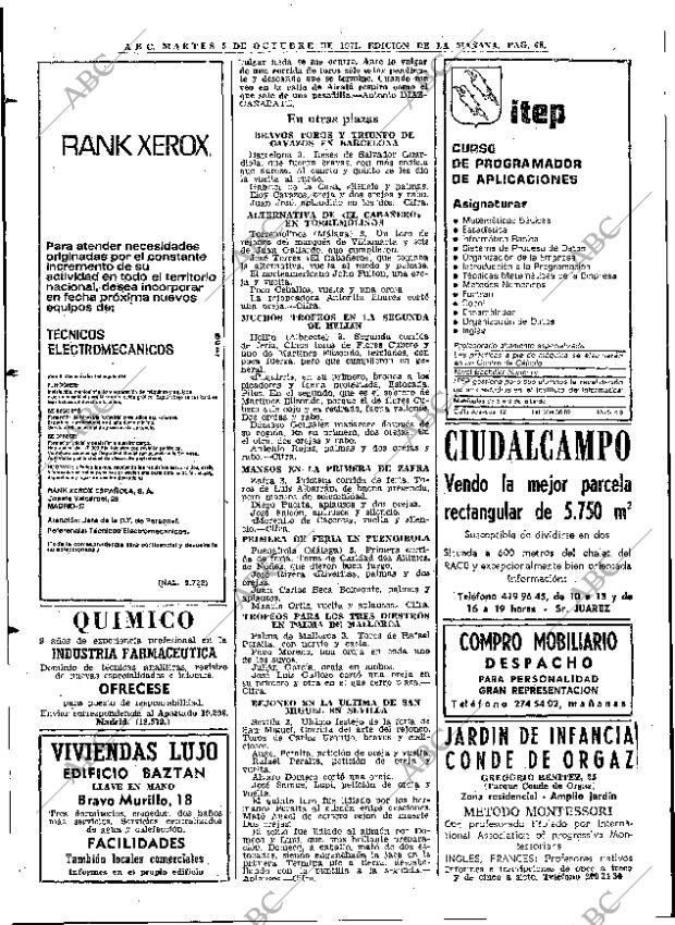 ABC MADRID 05-10-1971 página 68