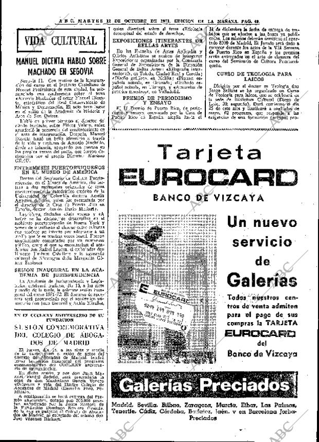 ABC MADRID 12-10-1971 página 49