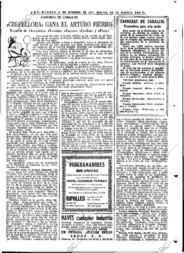 ABC MADRID 12-10-1971 página 71