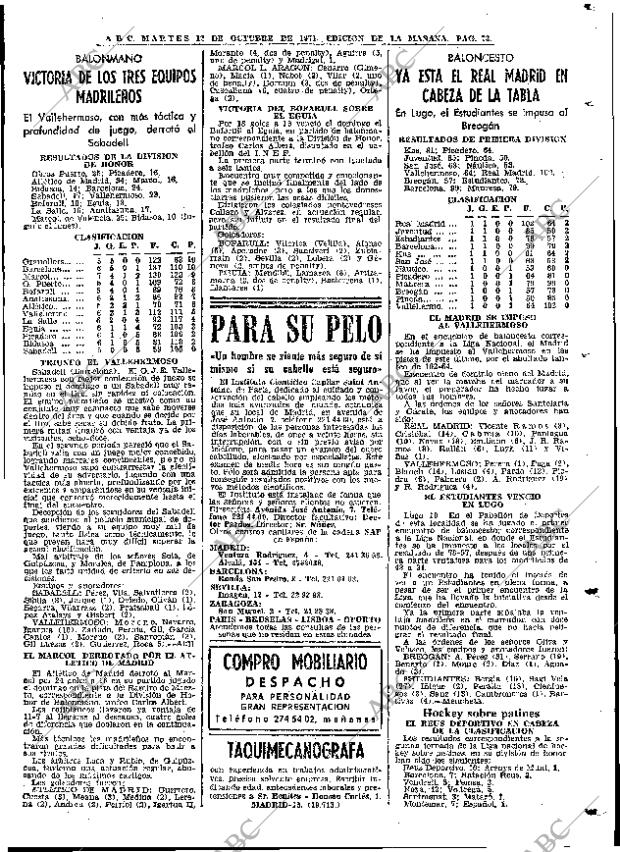 ABC MADRID 12-10-1971 página 73