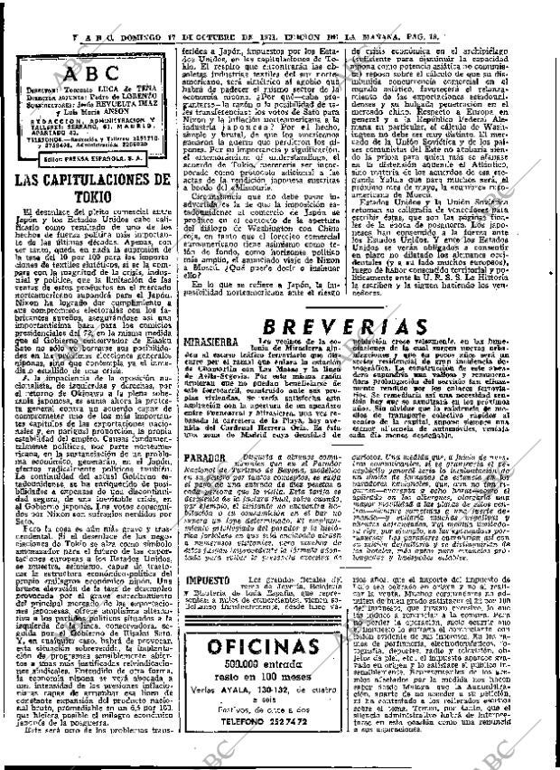 ABC MADRID 17-10-1971 página 18