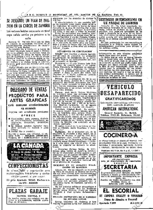 ABC MADRID 17-10-1971 página 33