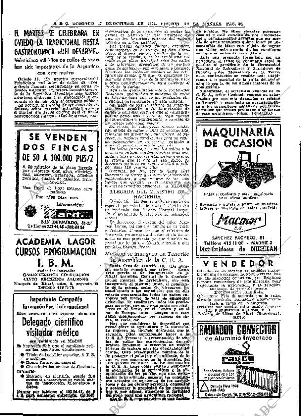 ABC MADRID 17-10-1971 página 36