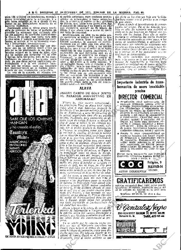 ABC MADRID 17-10-1971 página 40