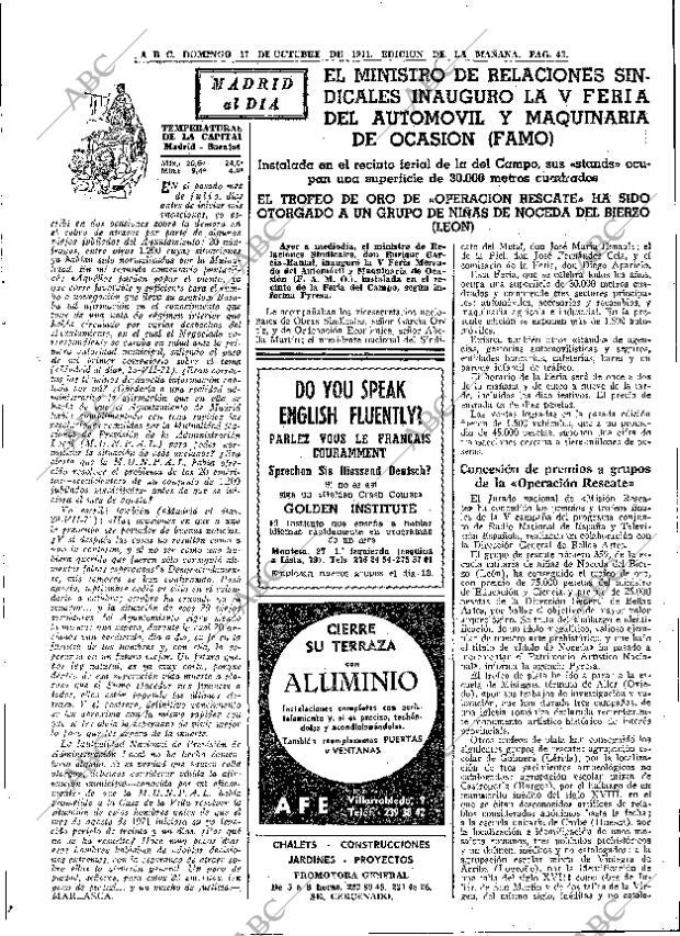 ABC MADRID 17-10-1971 página 43