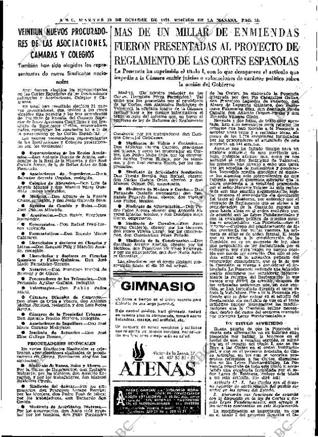 ABC MADRID 19-10-1971 página 31