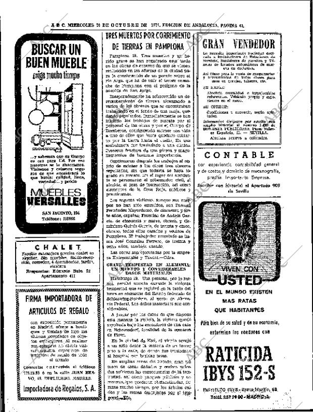 ABC SEVILLA 20-10-1971 página 64