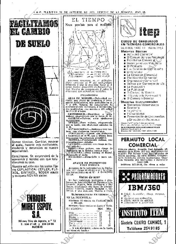 ABC MADRID 26-10-1971 página 46