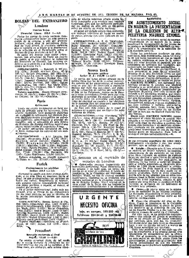 ABC MADRID 26-10-1971 página 69