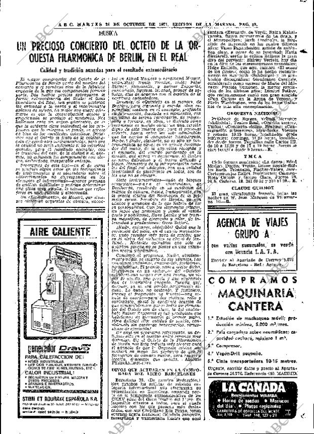 ABC MADRID 26-10-1971 página 85