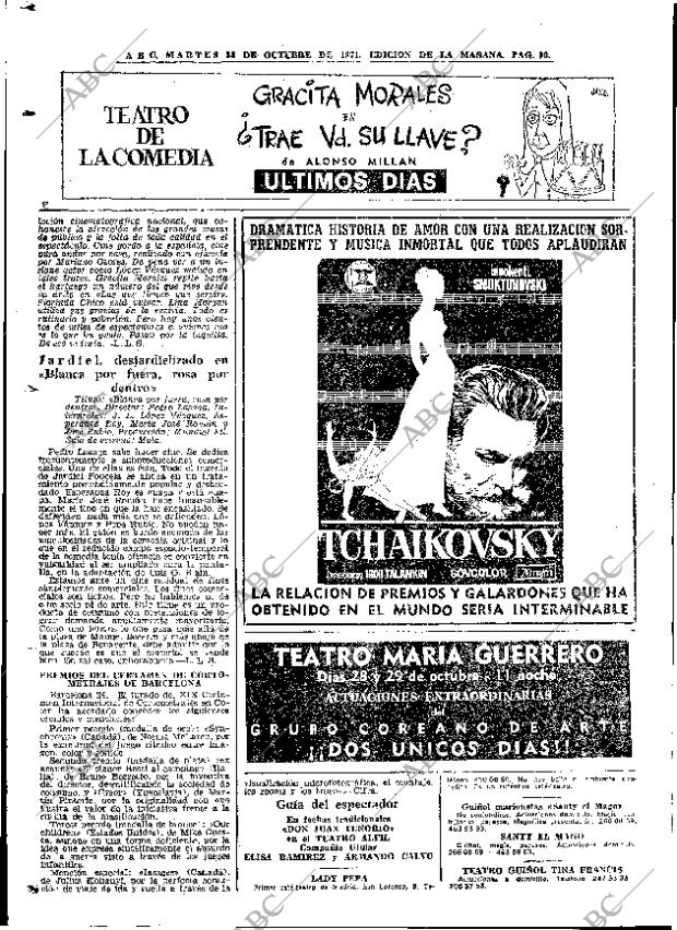 ABC MADRID 26-10-1971 página 90