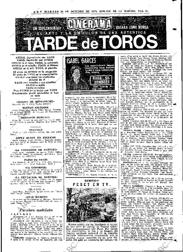 ABC MADRID 26-10-1971 página 91