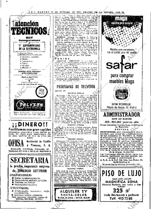 ABC MADRID 26-10-1971 página 94