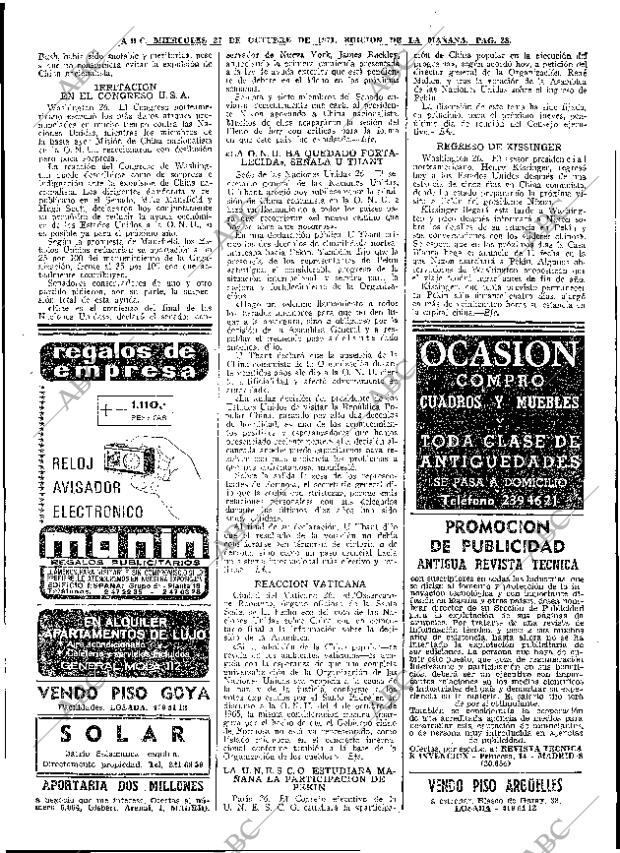 ABC MADRID 27-10-1971 página 28