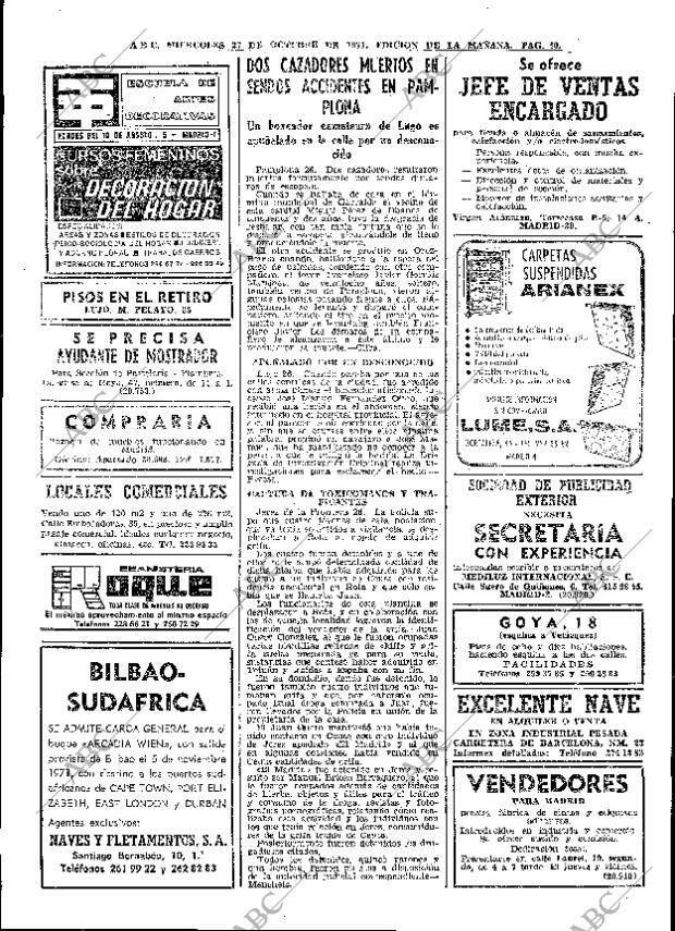 ABC MADRID 27-10-1971 página 40