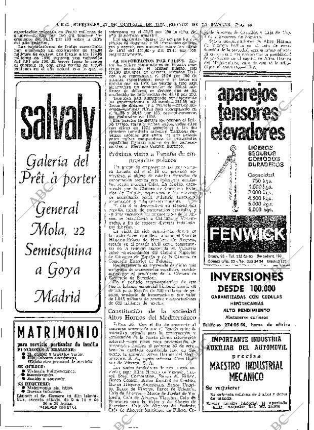 ABC MADRID 27-10-1971 página 66