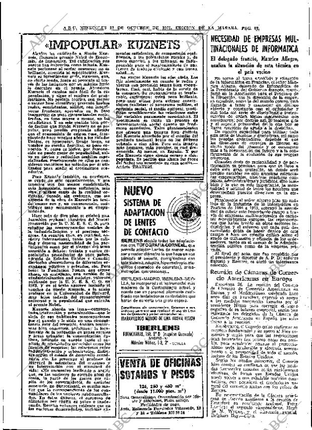 ABC MADRID 27-10-1971 página 67