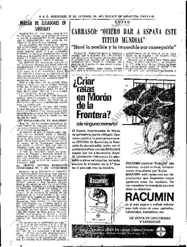 ABC SEVILLA 27-10-1971 página 63