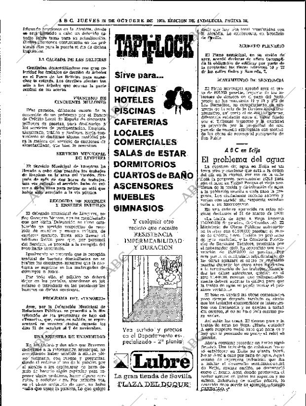 ABC SEVILLA 28-10-1971 página 38