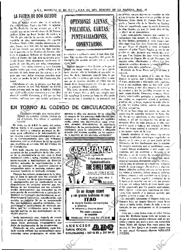 ABC MADRID 31-10-1971 página 19