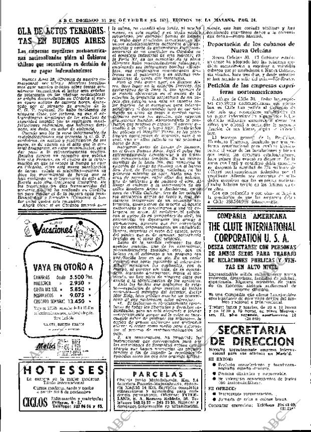 ABC MADRID 31-10-1971 página 24