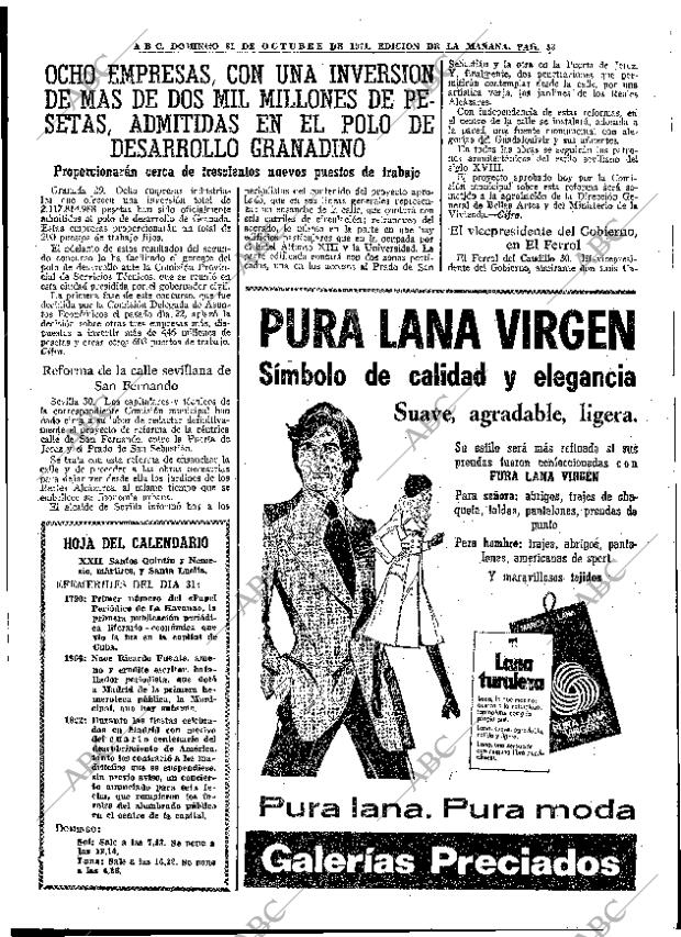 ABC MADRID 31-10-1971 página 33