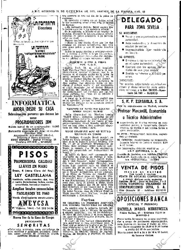 ABC MADRID 31-10-1971 página 62