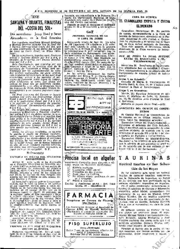 ABC MADRID 31-10-1971 página 63