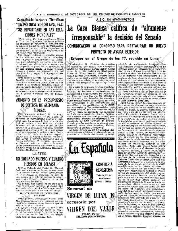 ABC SEVILLA 31-10-1971 página 33