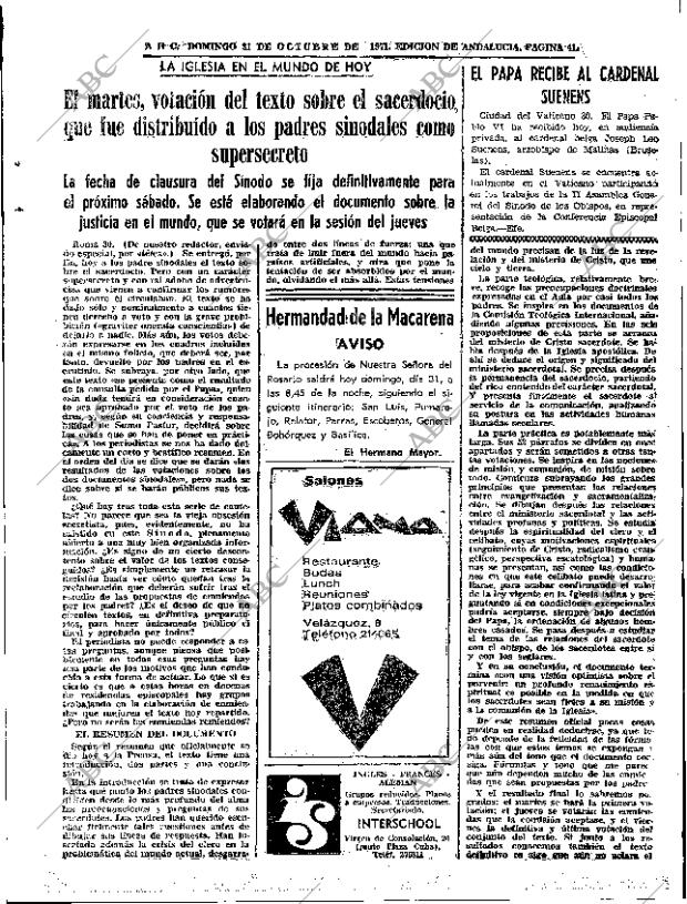 ABC SEVILLA 31-10-1971 página 41