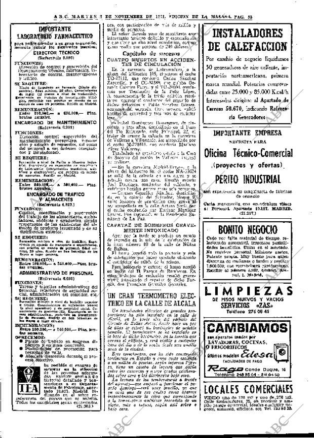 ABC MADRID 02-11-1971 página 52