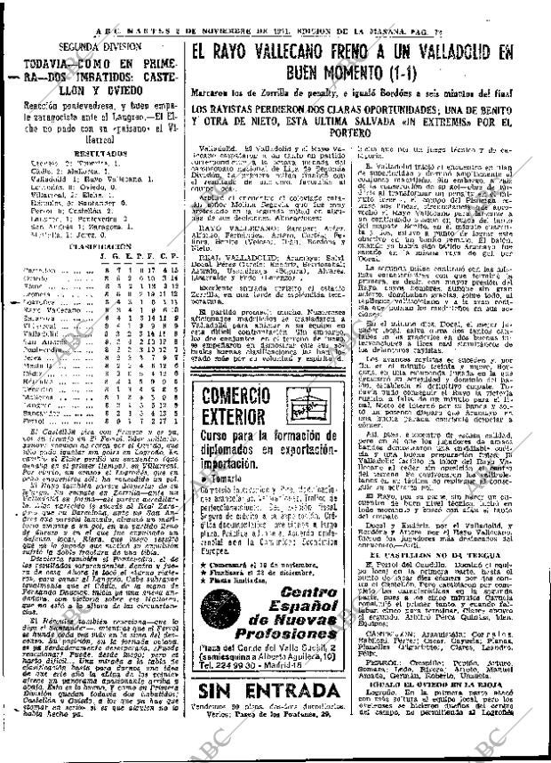 ABC MADRID 02-11-1971 página 72