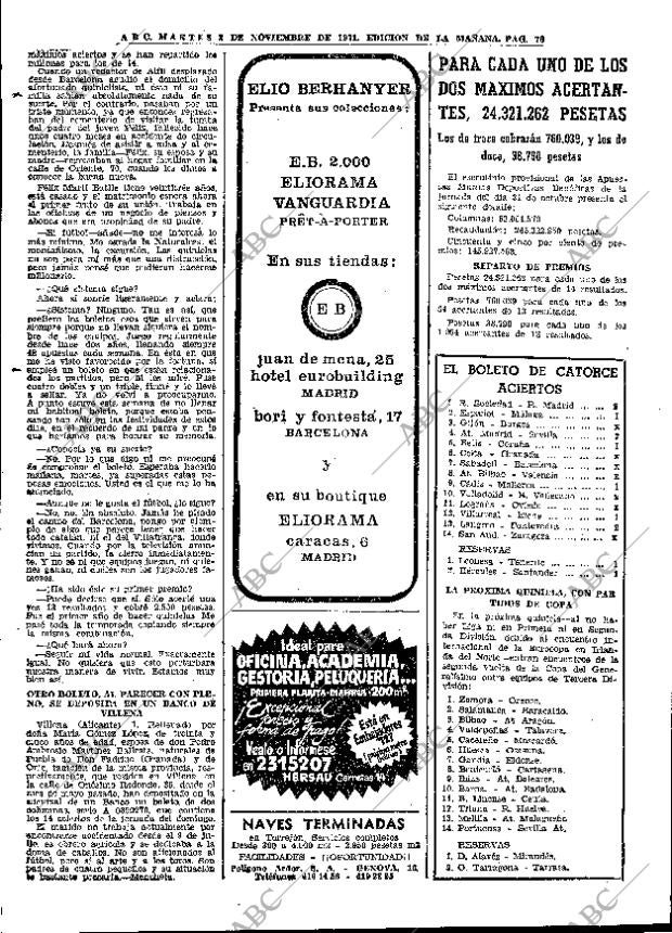 ABC MADRID 02-11-1971 página 76