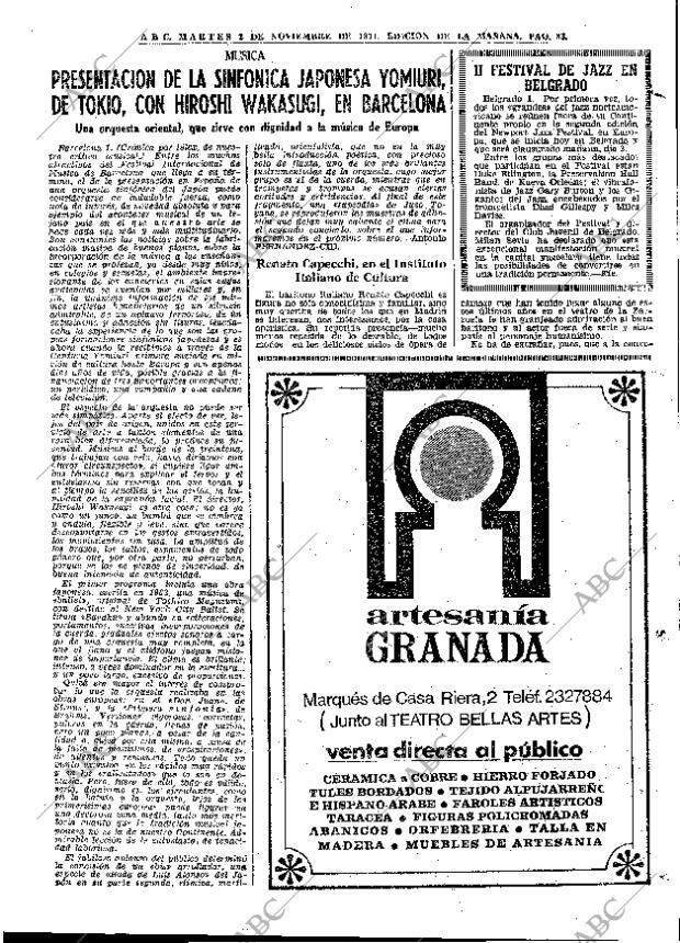 ABC MADRID 02-11-1971 página 83