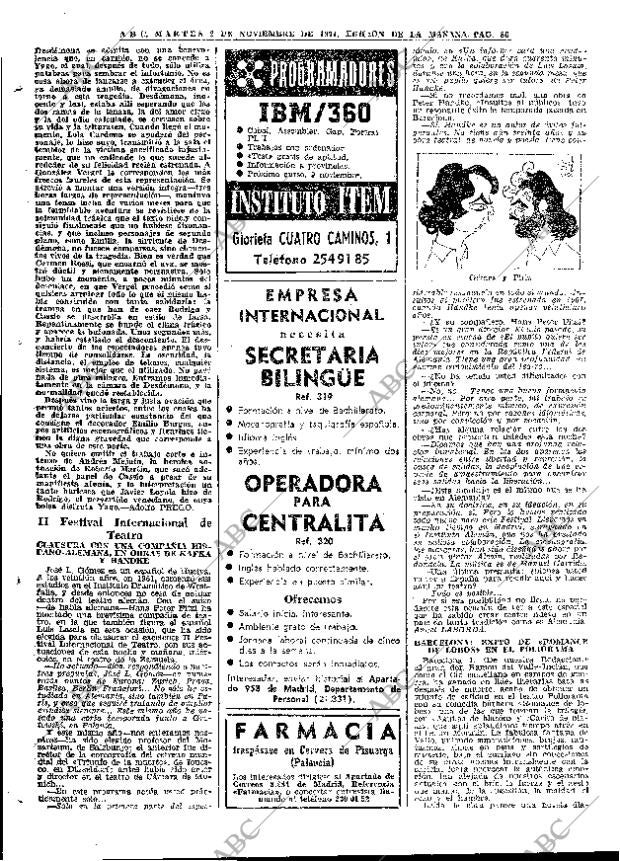 ABC MADRID 02-11-1971 página 86