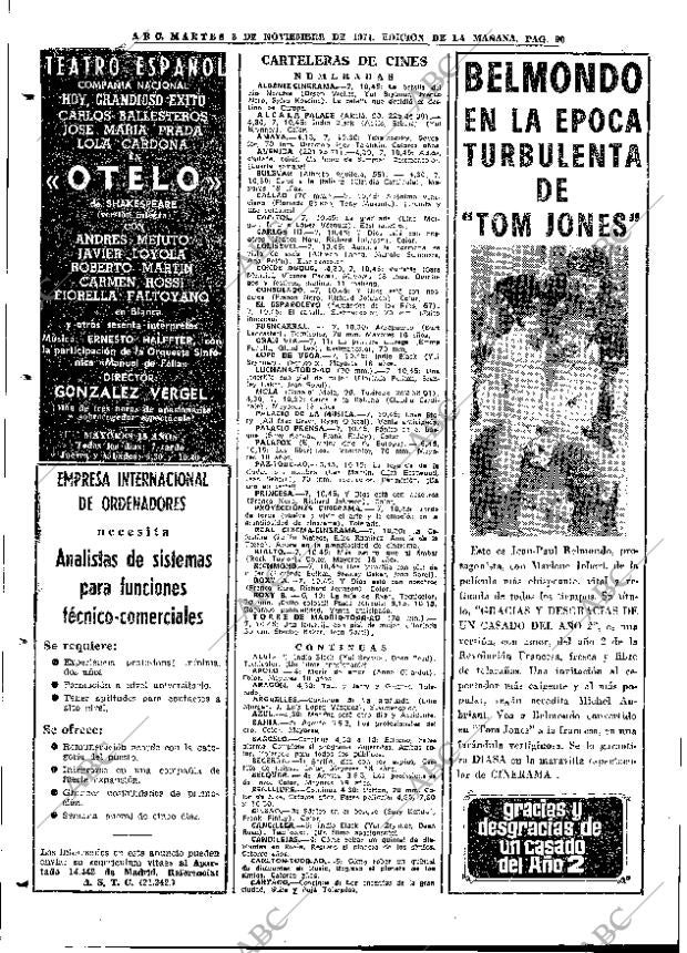 ABC MADRID 02-11-1971 página 90