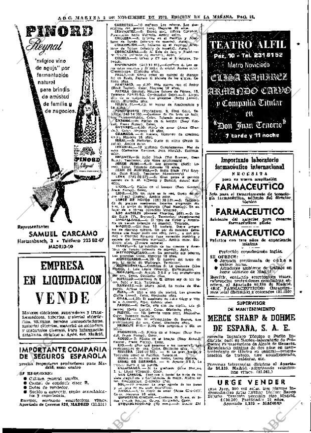 ABC MADRID 02-11-1971 página 91