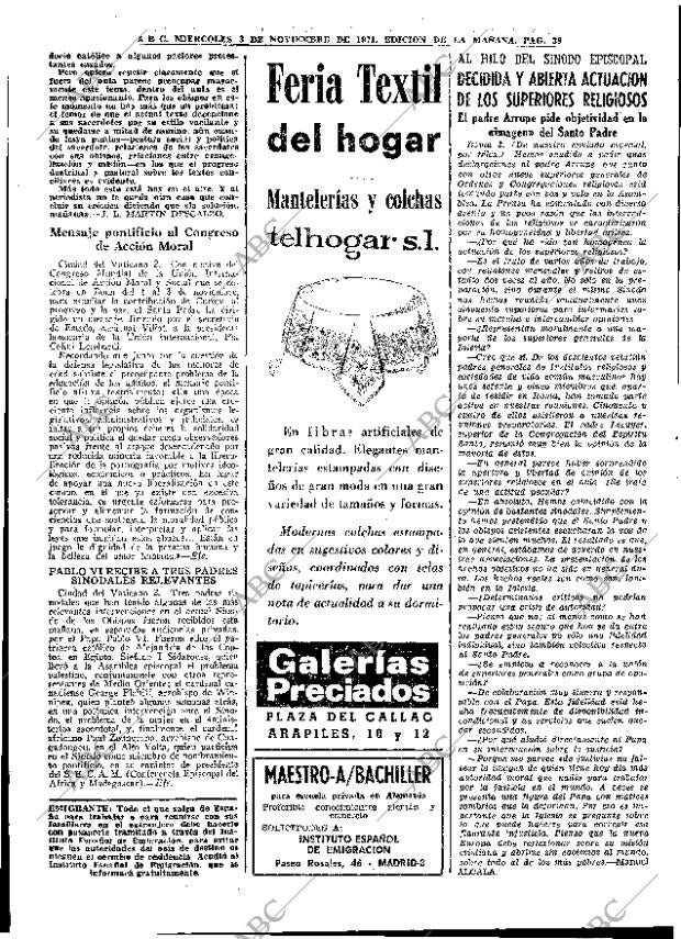 ABC MADRID 03-11-1971 página 38